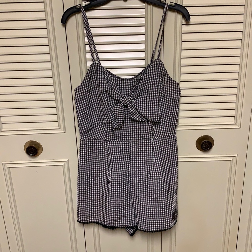 Checkered romper